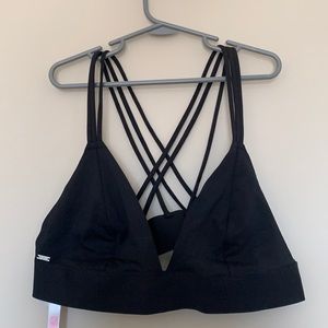 PINK Victoria Secret black bralette Size L
